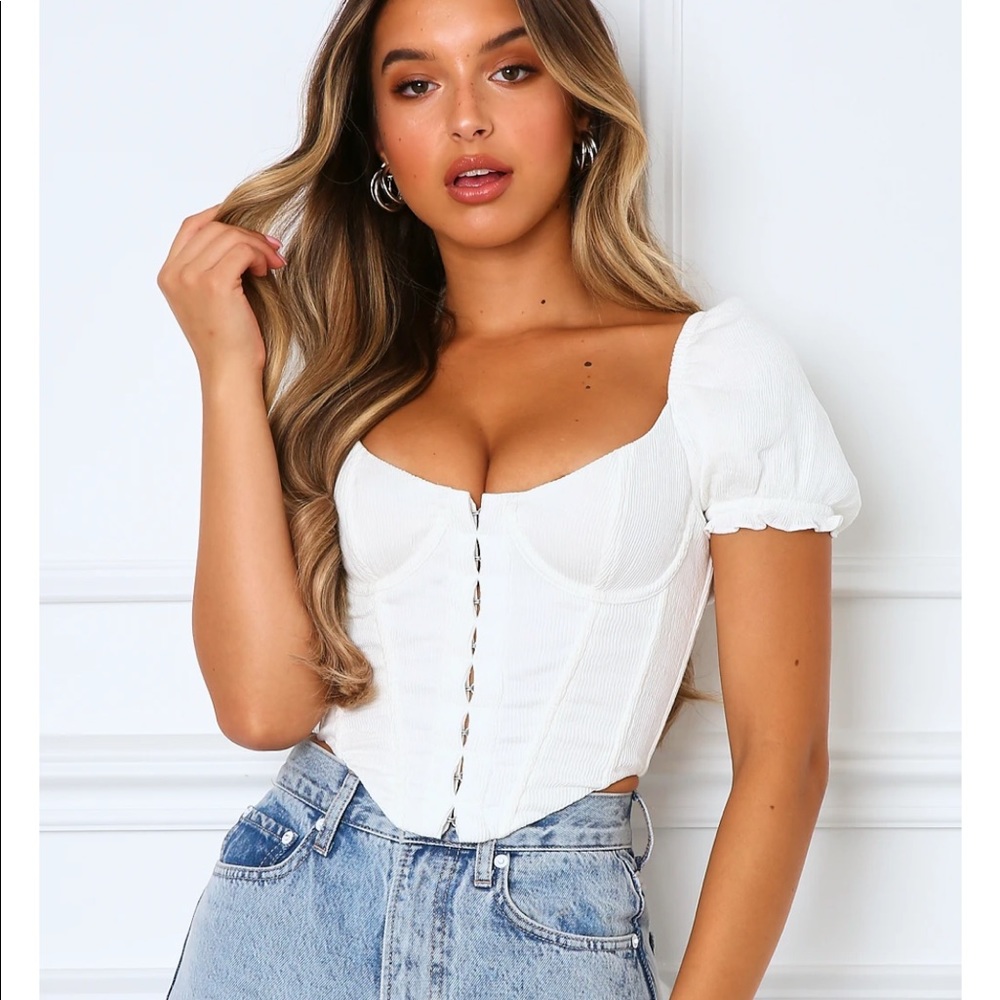 White Fox White Selfless Bustier